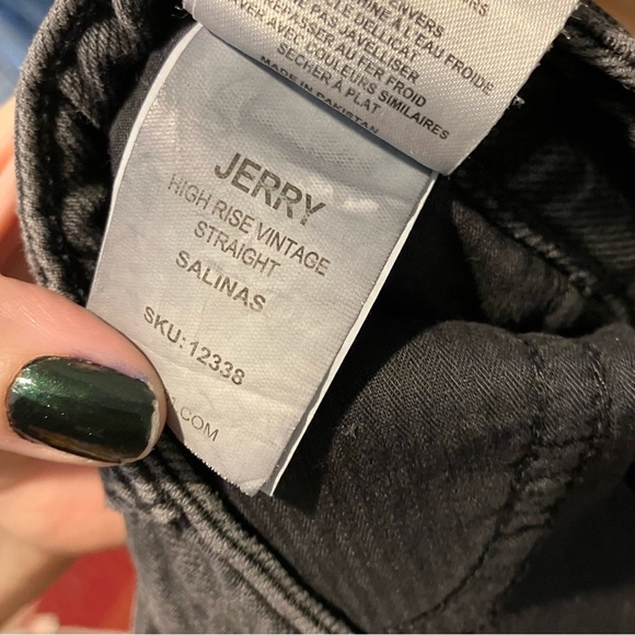 DL1961 Women's Straight Leg Jeans - Black - Picture 10 of 11